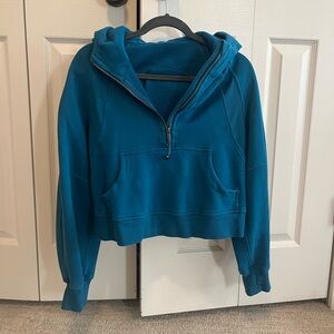 Lululemon Blue Scuba Oversized Half-Zip Hoodie